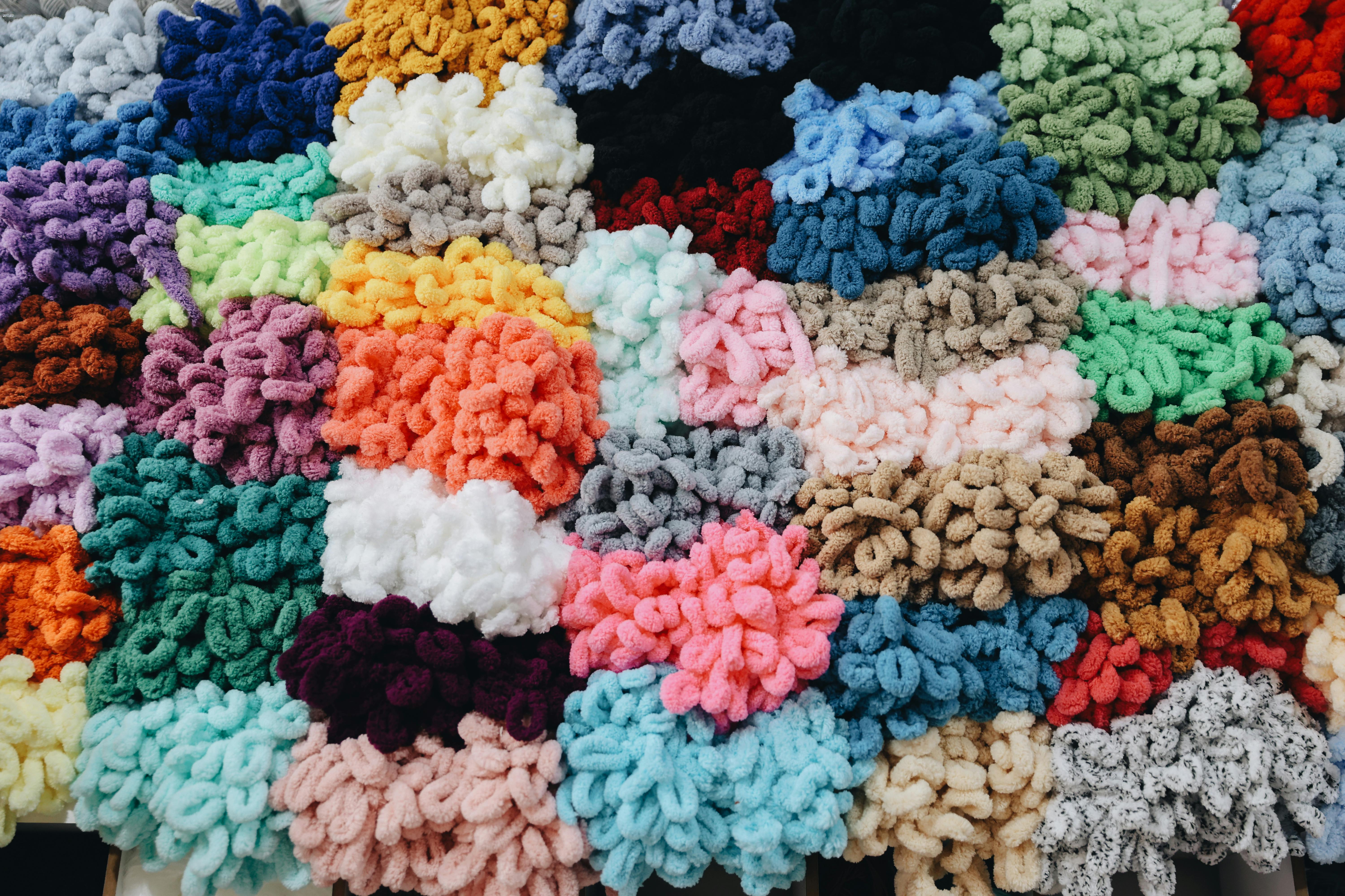 Colorful Fluffy Yarn
